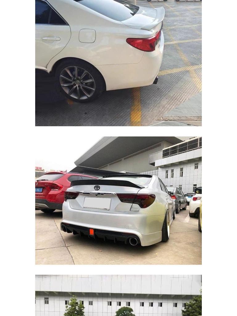 ABS Ducktail Spoiler for Toyota Reiz (2005-2017), tailored fit, no drilling needed.