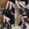 Black Slimming Mesh Fishing Net Tights – Breathable, Everyday Versatile Pantyhose for Dating