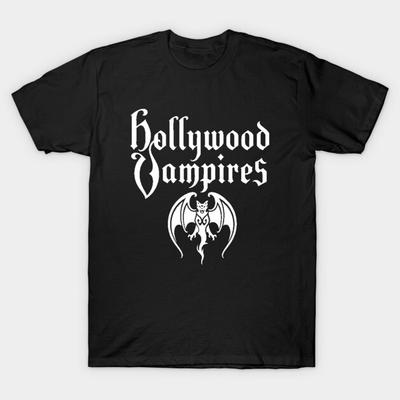 Ασιατικό Μέγεθος Βαμβακερό Unisex Μπλουζάκι T-shirt με Σχέδιο T-shirt Hollywood Vampires T-shirt Εκτύπωση Χωρίς Κόψιμο Κανονική Εφαρμογή