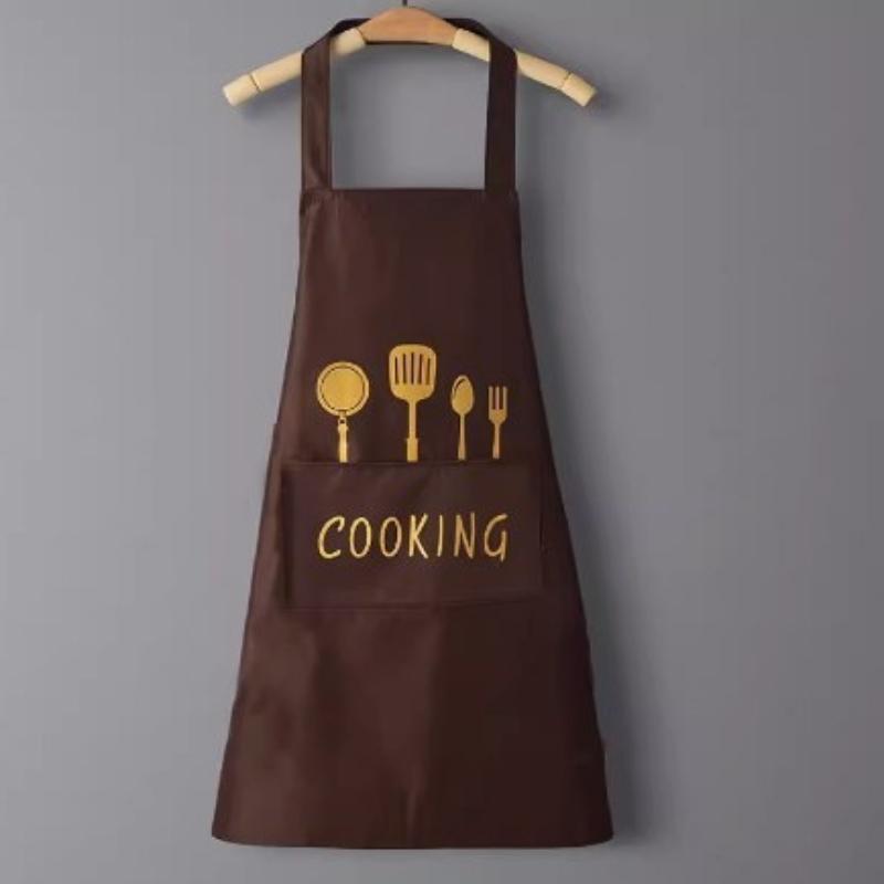 Apron for Home Kitchen, Waterproof and Oil-proof, for Adults, Suitable for Cooking, Work, Baking, and Housework