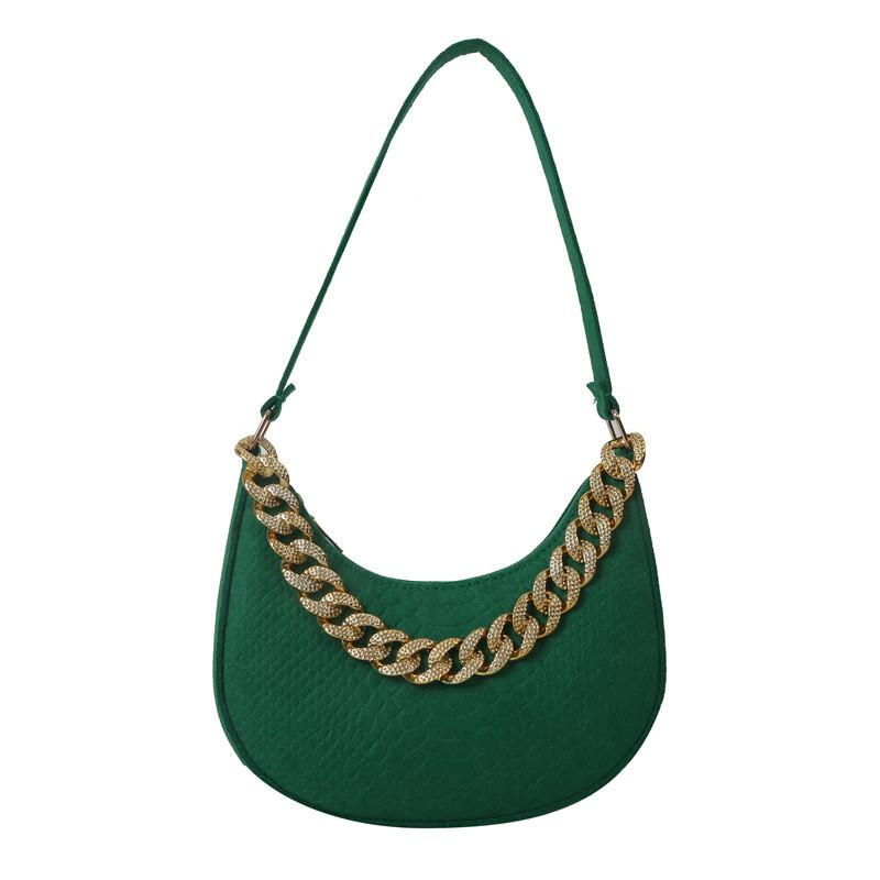 Fashionable Wool Felt Shoulder Bag For Women Urban Minimalist Style Medium Crossbody Bag