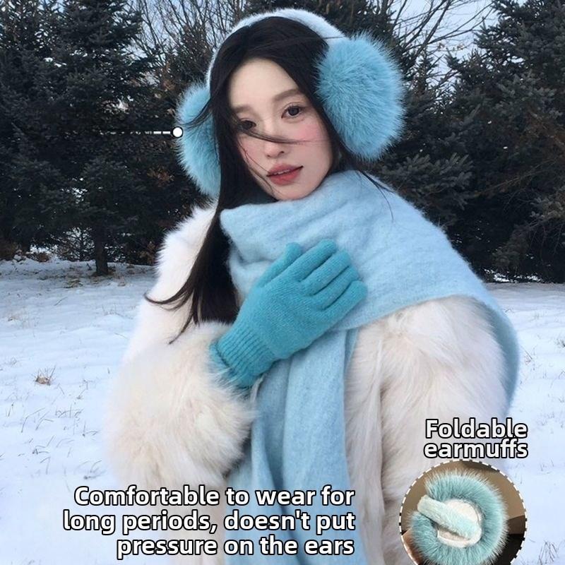 Women's Plush Faux Fur Winter Earmuffs Warm Ear