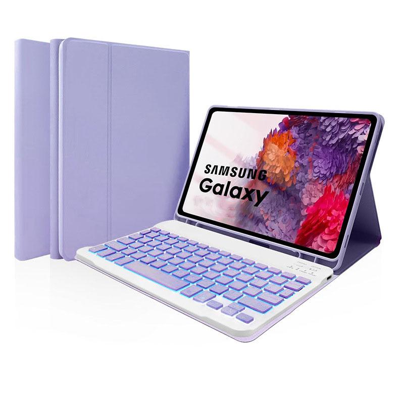 Custom Embossed Samsung Galaxy A9+ Tablet Case & Bluetooth Keyboard with Silent Mouse - Multilingual (French, German, Spanish)