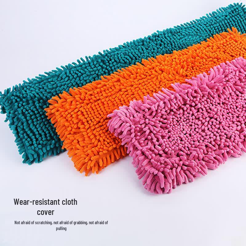 Yigongding 60CM Detachable Chenille Flat Dust Mop