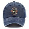 pc Adjustable Washed Baseball Cap Compatible for Unisex  Women   Number  Letter  Print Hand Washable Textile Cap Suitable