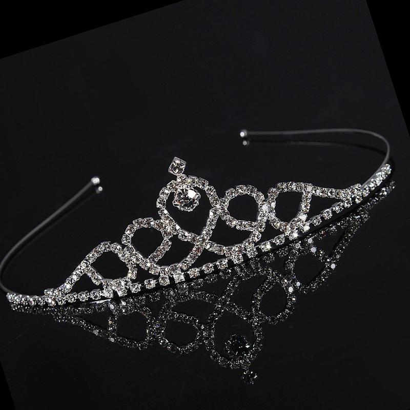 Coroană de damă Coroană de nuntă Coroană de banchet de nuntă Coroană de mireasă cu strasuri Coroană cu strasuri