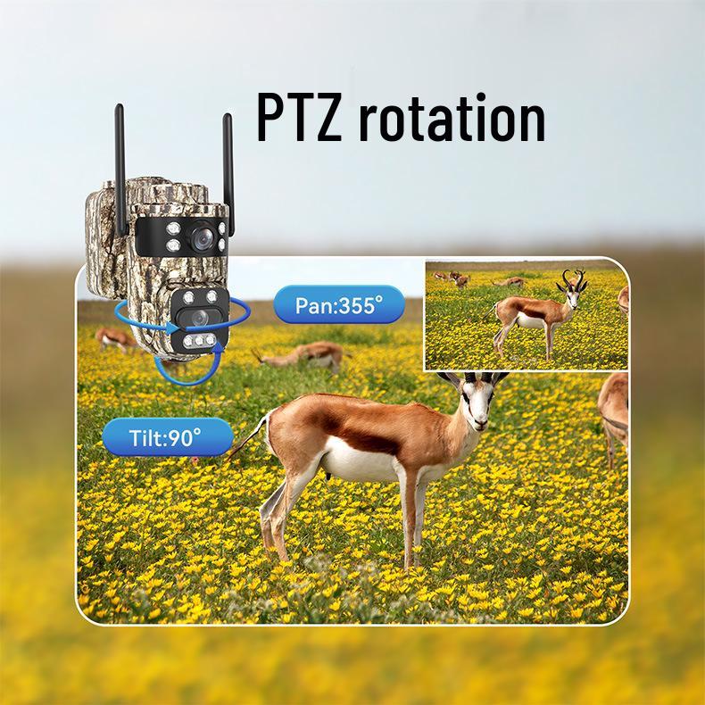 Camouflage Wireless Solar Camera with Remote Mobile Detection & Night Vision