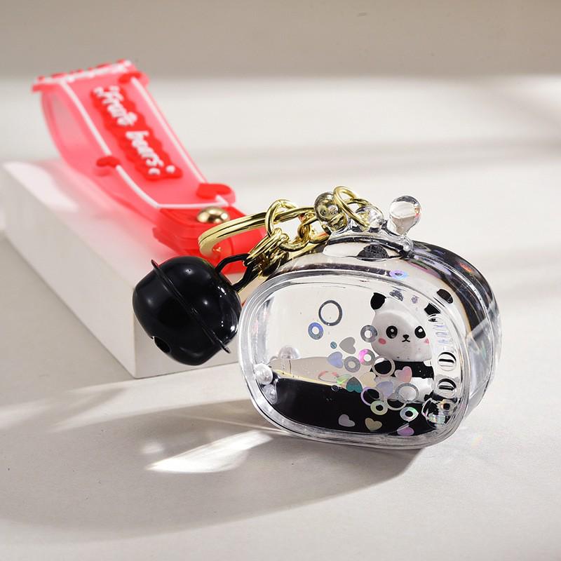 Panda Acrylic Keychain: Car Pendant, Backpack Accessory, Couple Gift