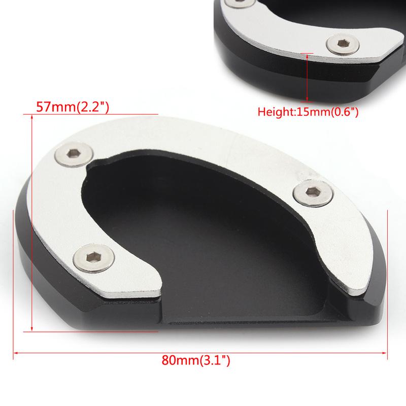 

Moto Side Stand Extension Enlarge Pad Foot Support Cover Accessory For Triumph Bonneville Bobber T100 T120 2016-2020