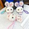 Colorful Rabbit Pendant Plush Toy Cute Little Rabbit Doll Doll Bag Keychain Pendant for Girlfriends