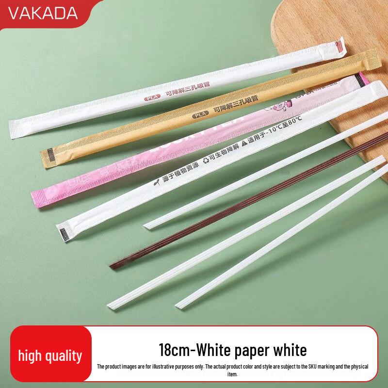 VAKADAPLA Biodegradable Disposable Drink Straws