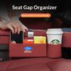For Ford Mondeo Focus Explorer Escape Kuga Everest Bronco F-150 Ranger Transit Car Leather Seat Gap Storage Box CVX1