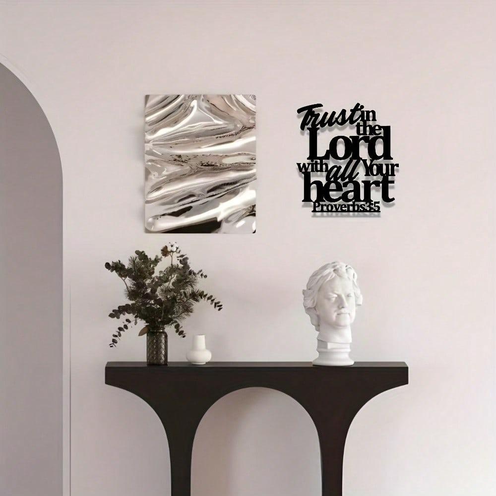 Metal Bible Verse Wall Art Proverbs 35 6 Inspirational Christian Home Decor