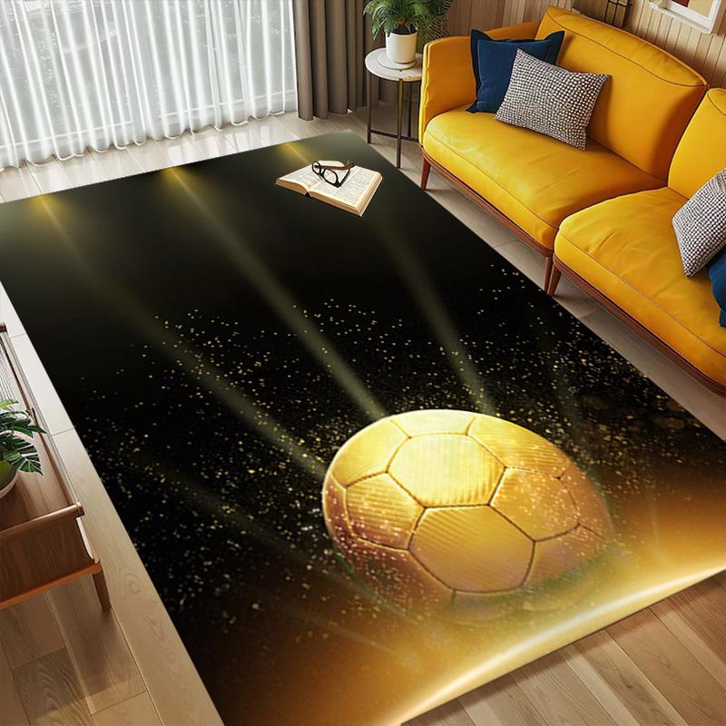 Golden Ball Living Room Nonslip Area Rug Soft Carpet For Bedroom Game Playroom Sofa Office Home Decor Doormat Christmas Gift C9301747