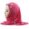 Easy To Wear Girls Instant Hijab Scarf Muslim Hijabs Handmade Flower Amira Lovely Flower Headscarf Turban for 2-6 Years Kids