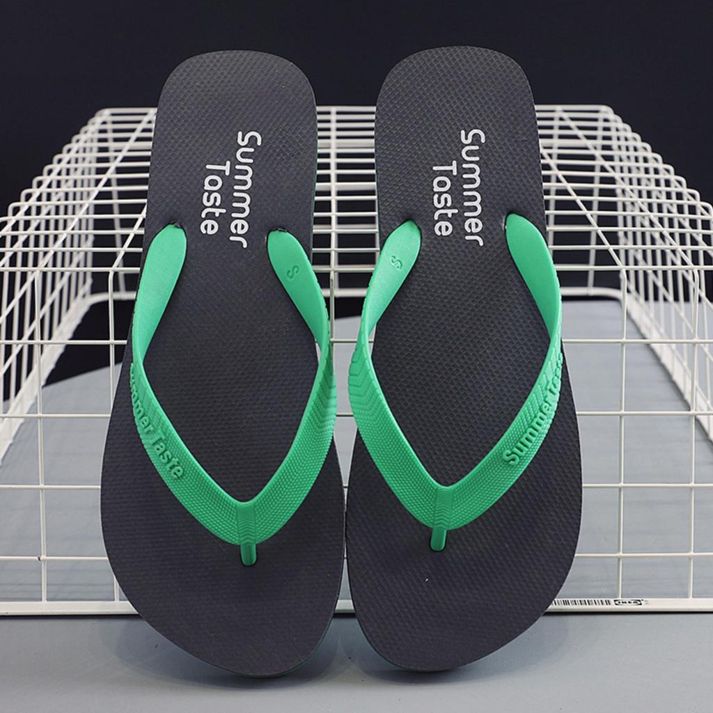 Color Block Flops Comfortable Thong Sandals for Beach and Home Wear