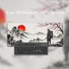 Mouse Pad Mount Fuji Red Sun Samurai Gaming XL HD New Mousepad XXL Mouse Mat Carpet Office Soft Computer Desktop Mouse Pad