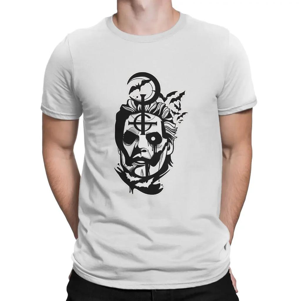 Printed Clothes Papa Emeritus IV Bats Men T Shirt Ghost Band Novelty Tees Short Sleeve Round Collar T-Shirt