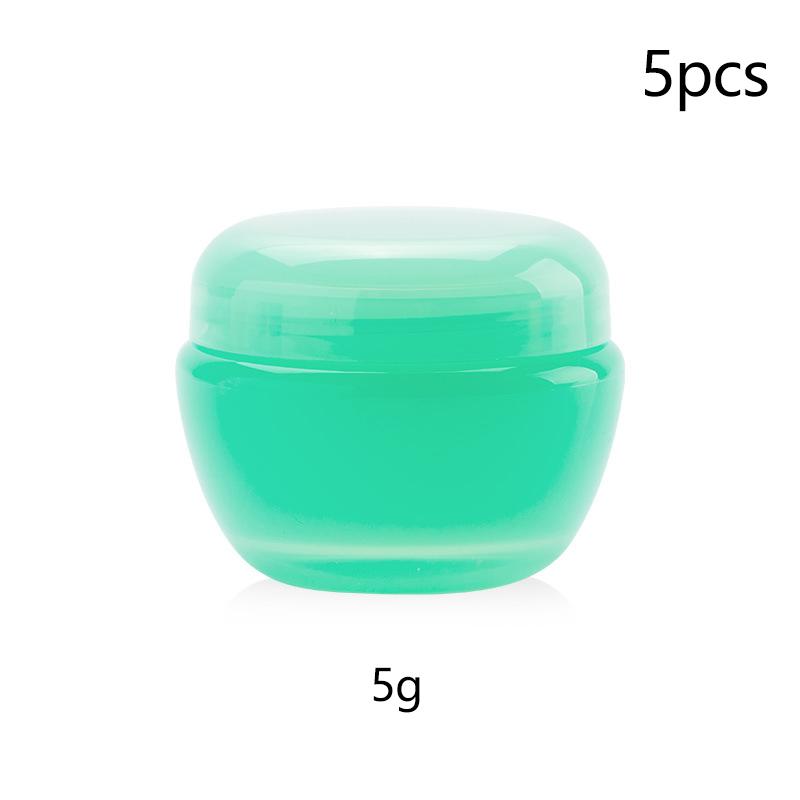5Pcs Plastic Face Cream Sample Travel Containers 5G 10G 20G 30G Empty Jars Sample Cosmetic Jar Makeup Pots With Inner Lid