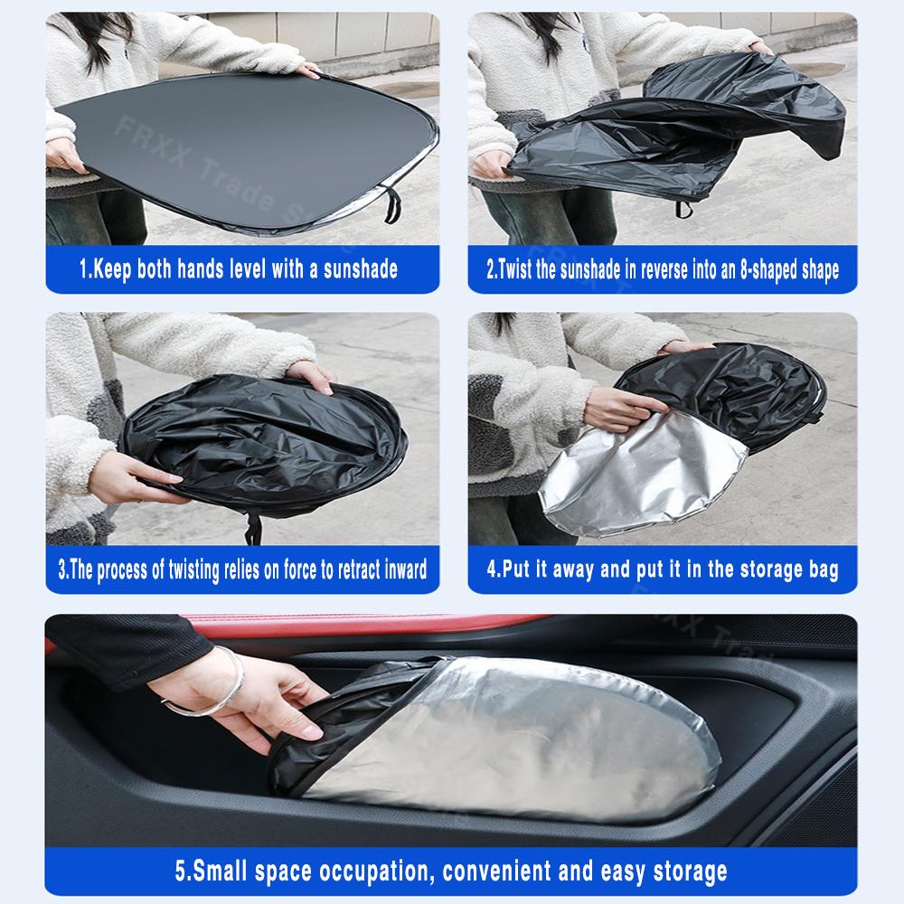 For Toyota RAV4 Wildlander XA50 2019~2025 2022 Car Sun Visor Front Windshield Sunshade Heat Insulation Summer Auto AccessoriesWindshield Sunshades 1
