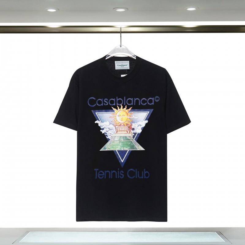 Casablanca CASA Print T-Shirt Teen Boys Loose Fit Short Sleeve Top
