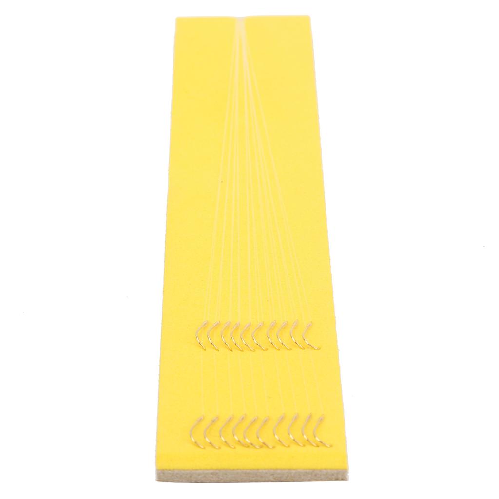 10Pcs No. 4 Barbless Golden Sleeve Hooks Mono Line Stainless Fishing Hook Tiein Nylon Line