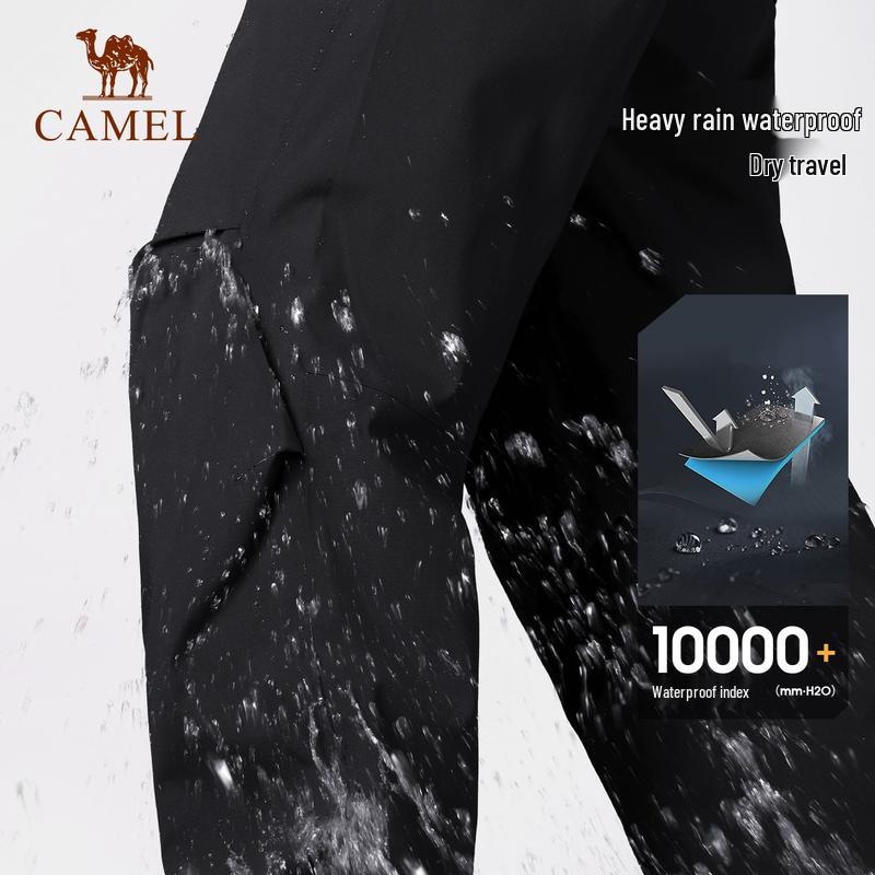 Camel Unisex Fleece-Lined Waterproof Hiking Pants