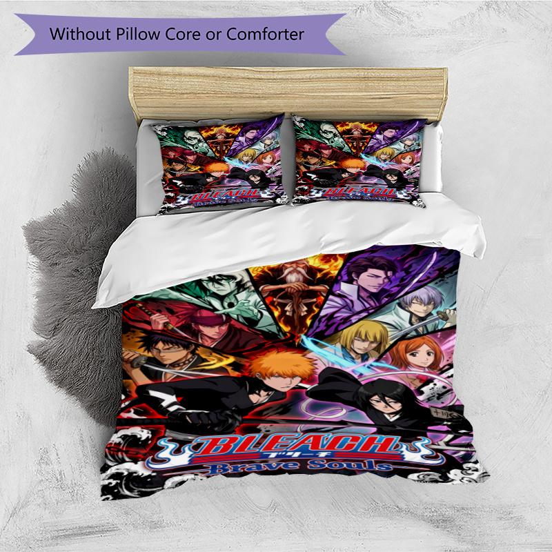 3pcs Duvet Cover Set (1*Duvet Cover + 2*Pillowcase, Without Core), Bleach Print Bedding Set, Bedroom Decor, All‑Season, Gift