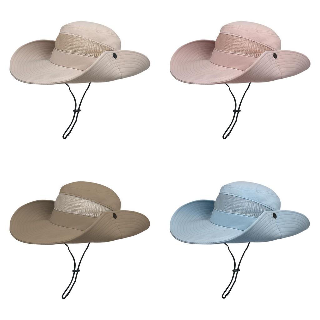 Outdoor Sun Hat Men Women Large Brim Fisherman Cap With Uv Protection For Beach Fishing