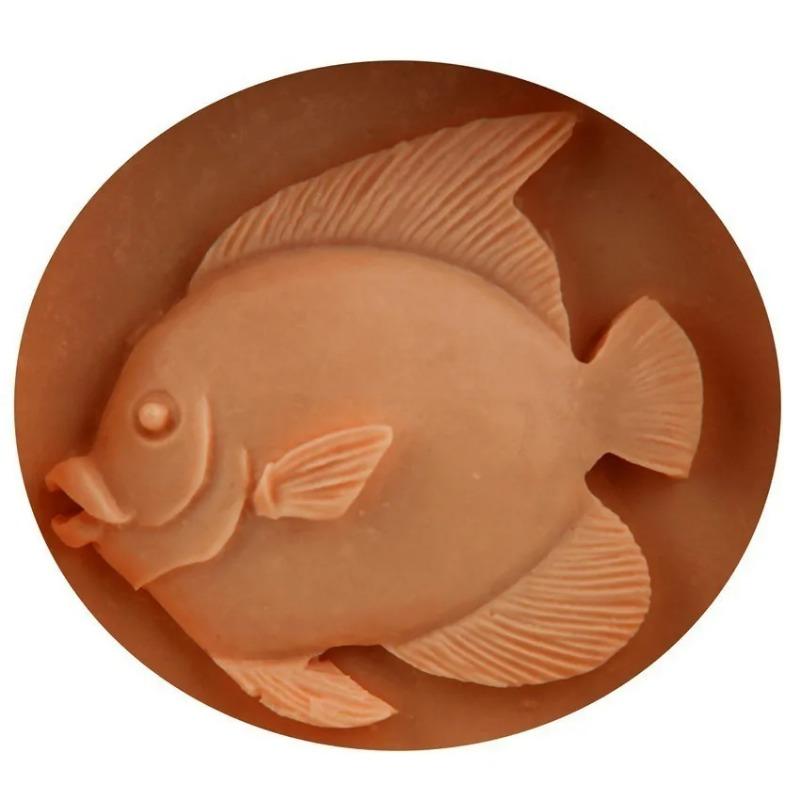 Cupcake Jelly Candy Chocolate Decoratio Animal Cartoon Fish Shape Silicone Fondant Soap 3D Cake Mold