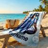 Messi Personalized Text Beach Towel Super Soft Microfiber Quickdry Fabric Portable for SwimmingBeachCamping Travel Beach AccessoriesGym