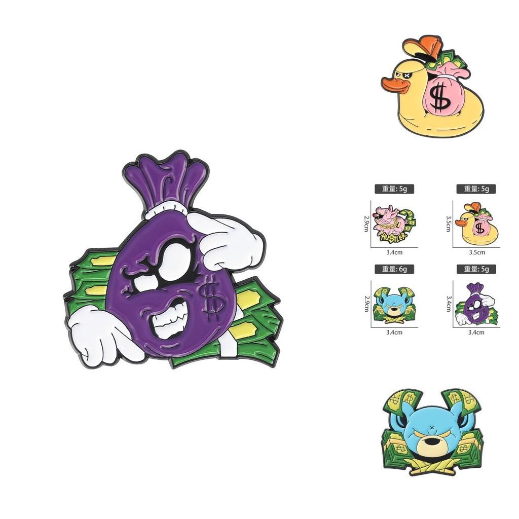 Colorful Cartoon Character Brooch For Fashionable Style And Unique Accessories For All