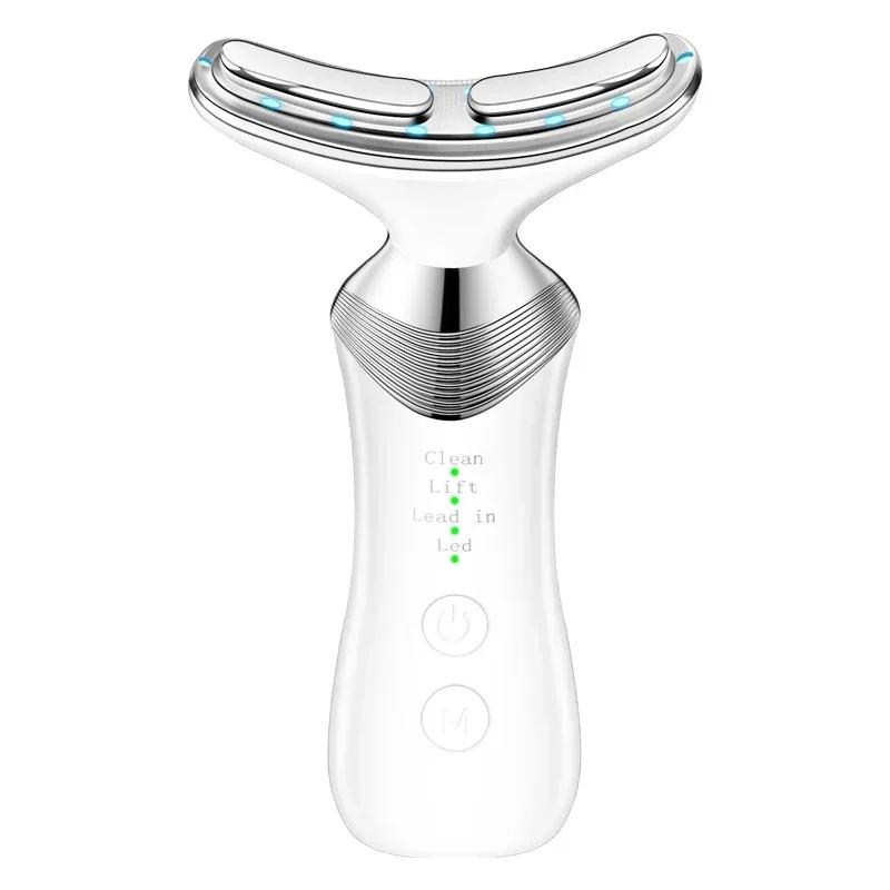 4 Color Neck Face Beauty Device Vibration Massage for Personal Ccare Skindion Home Use Beauty Face Lifting Tighten Skin Care