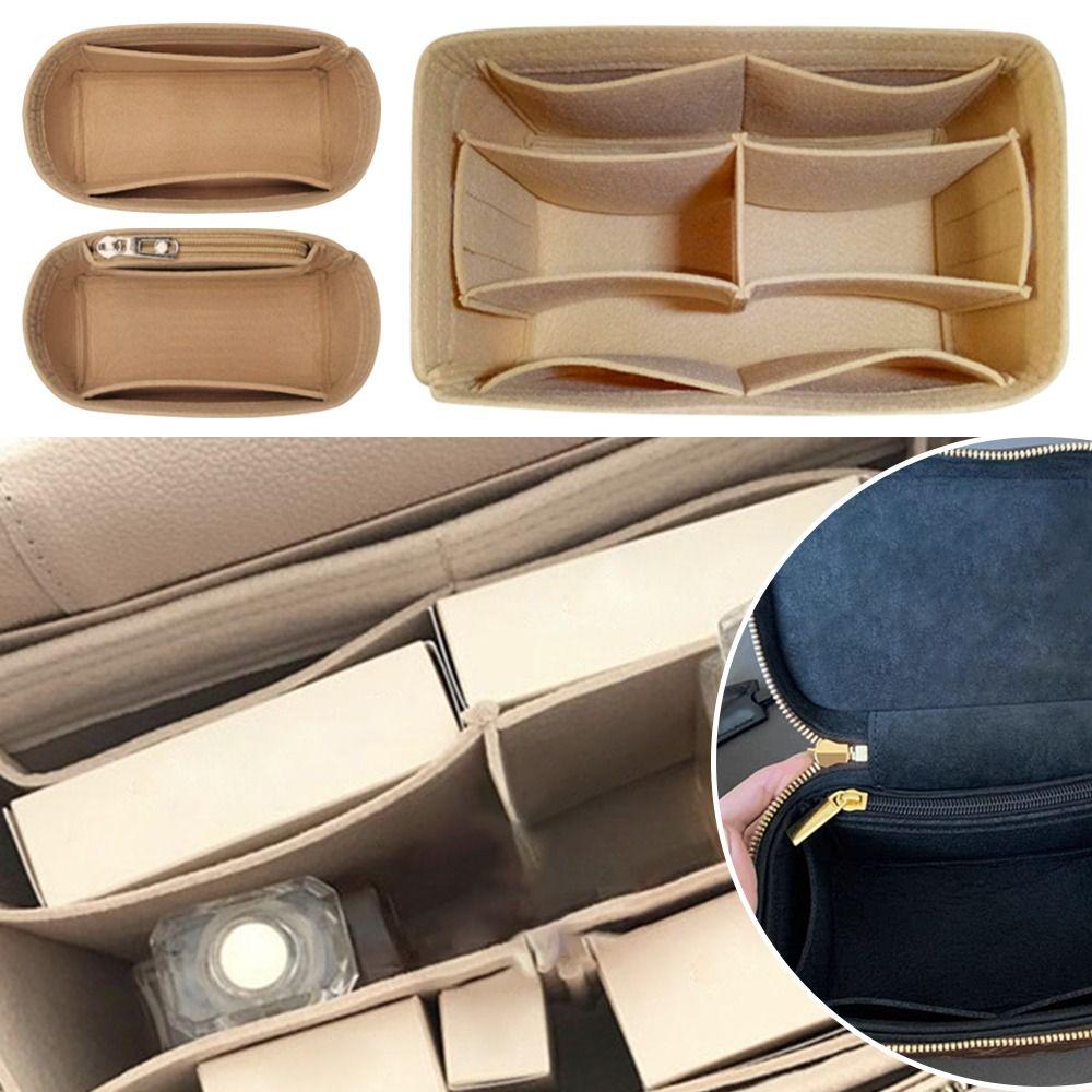 Bolsa Interior de Fieltro para Bolso Bolsa de Almacenamiento Soporte Forro de Cartera Organización Organizador de Bolso Portátil para LV Nice Nano/Mini/BB/Vanity