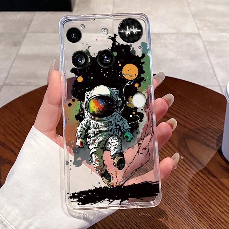 Casing For Nothing Phone (3) Case For Phone3 Back Cover Aesthetic Fashion Cute Cat Cartoon Transparent Soft Silicone Phone Case