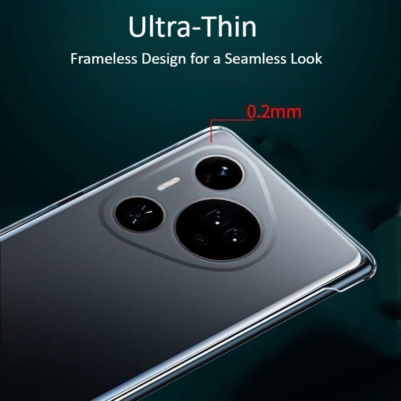 For Huawei Pura 80 70 Pro Pro+ Ultra Frameless PC Phone Case P60 P60Pro P60Art Transparent Ultra-thin Back Cover Shell