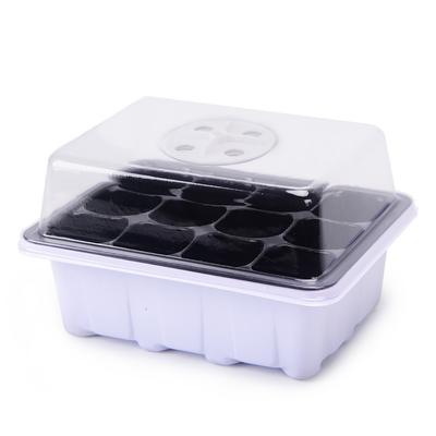 Sämling-Starter-Tablett, 12 Löcher, für Zuhause, Garten, Balkon, Kindergarten, Sämling-Tablett, Pflanzenzucht-Halterplatte