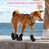 4Pcs Waterproof Snow Boots Winter Pet Dog Shoes Casual Anti-Slip Warm Puppy Boots Black Size 4 Outdoor Pet Dog Shoes