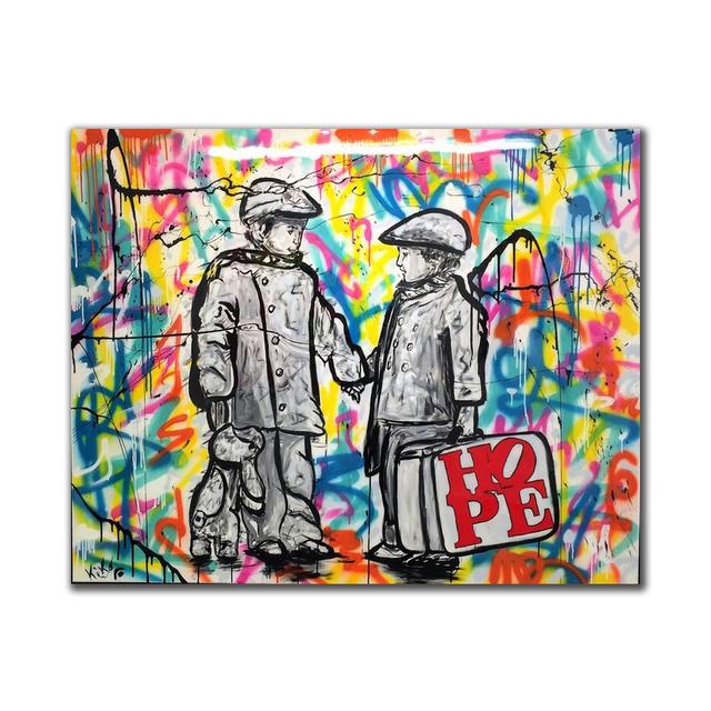 

Современное граффити искусство НАДЕЖДА Холст Картина Плакаты и принты Настенные поп-стрит-арт фотографии для украшения стен гостиной Куадрос 21*30cm