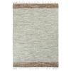 Living Room Rug In Cotton Stripes Sand-white 190x290