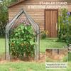 Greenhouse Cold Frame Hothouse, 90 cm x 90 cm x 145 cm, Transparent + Black