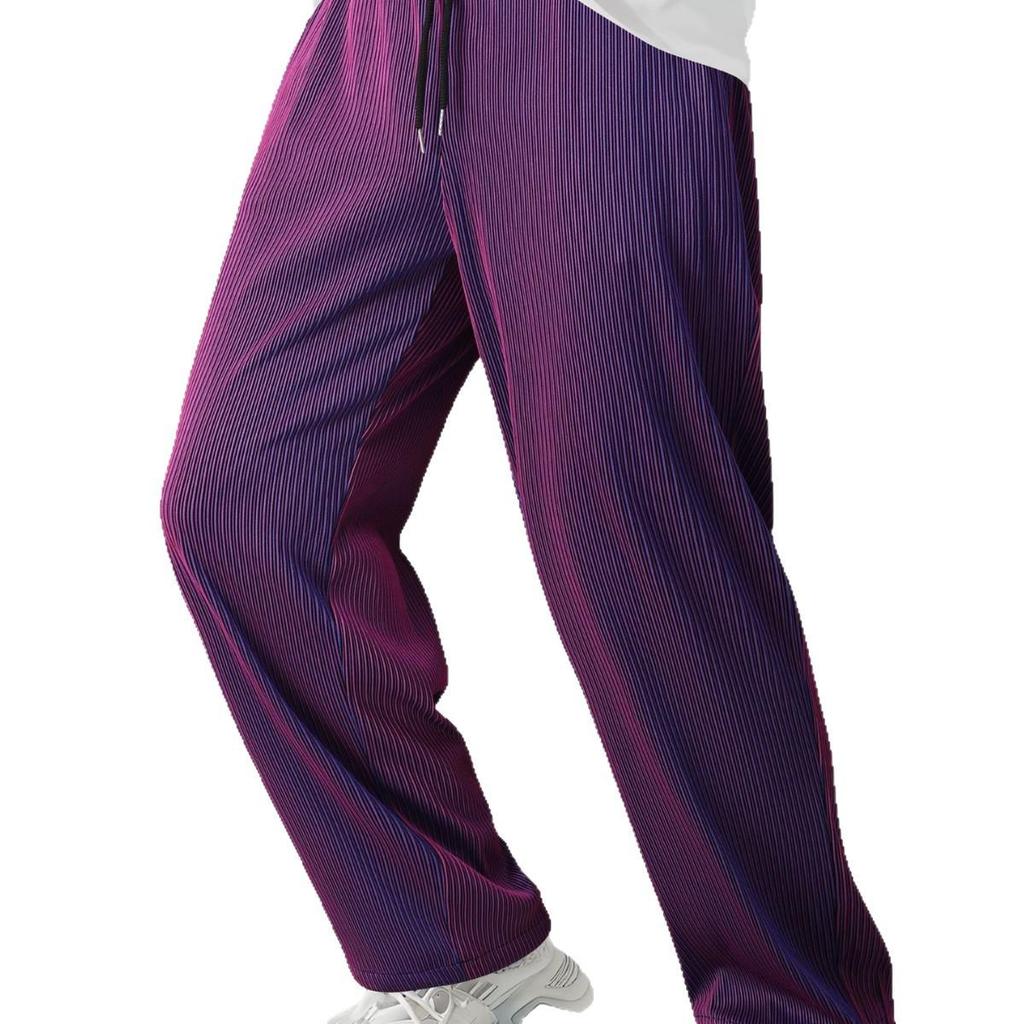 Men's Four Seasons Cationic Light Trendy Hip Hop Casual Pants