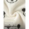 David Bella Half-Velvet Sweater Pullover 2026 Winter Girls' and Boys' Long-Sleeved Warm Panda Knitted Top