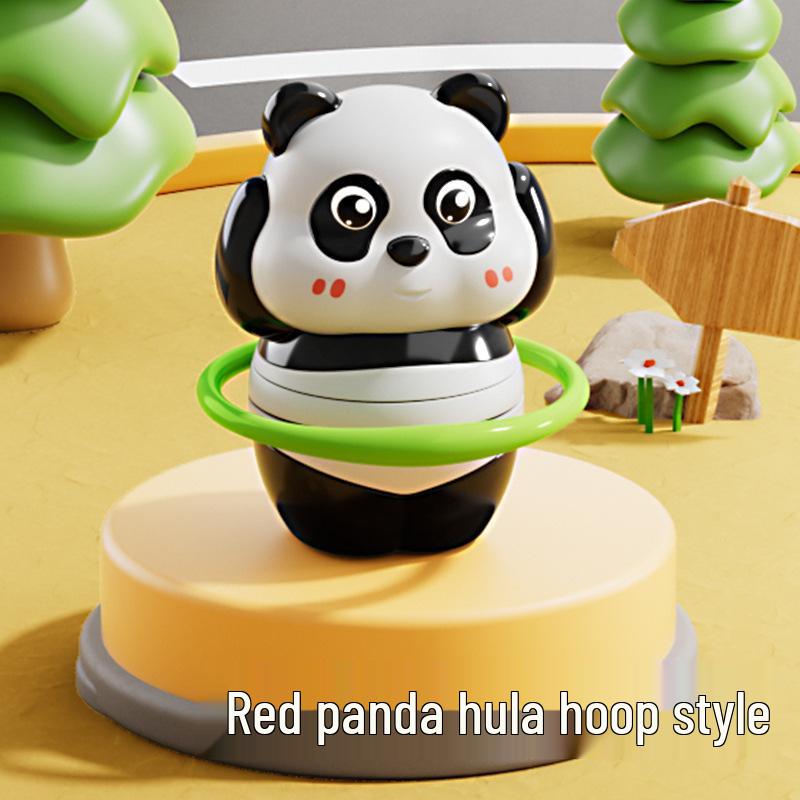 Wind-Up Panda Hula Hoop Educational Cartoon Toy for Children
