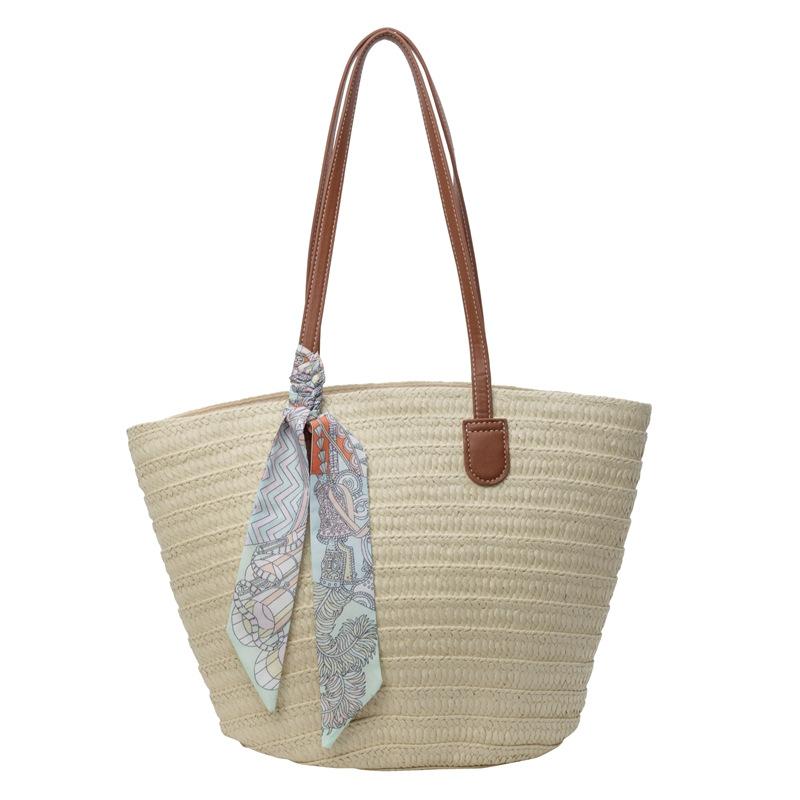 Bag Women's Large-capacity New Vacation Beach Bag Woven Bucket Bag Commuter Tote Bag