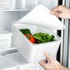 Japanese Double-Layer Vegetable Washing Basin with Lid: Kitchen Storage Basket for Food, Fruit, and Vegetables.