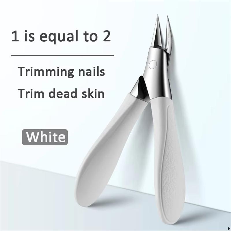 

Angled Nail Clippers Ingrown Toenail Clipper for Thick Nails Slant Curved Blade Nail Cutters Ingrown Nail Pain Relief Tool белый