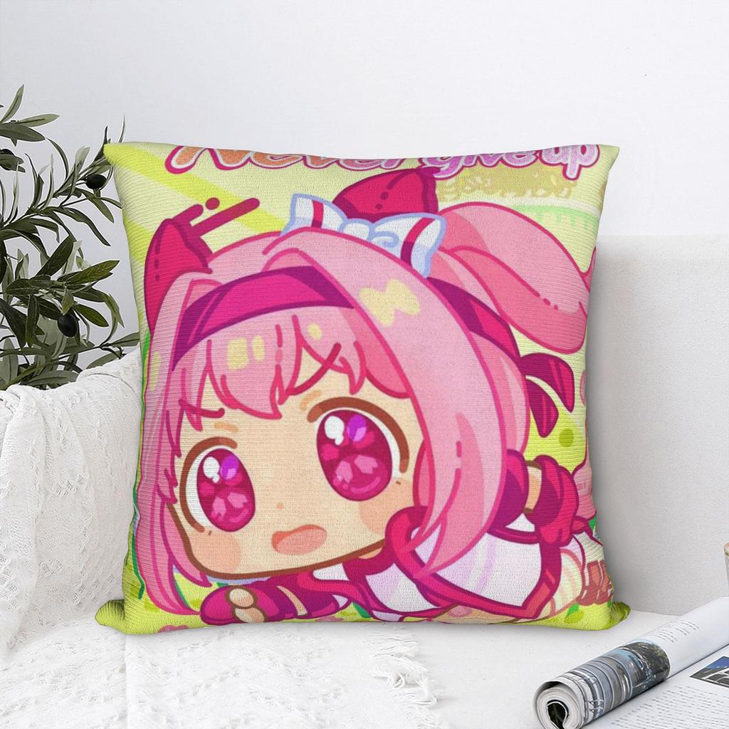 Haru Urara Pillow Case Umamusume Soft Pillow Cover For Couch Sofa Bedroom Cute Funny Pillowcases