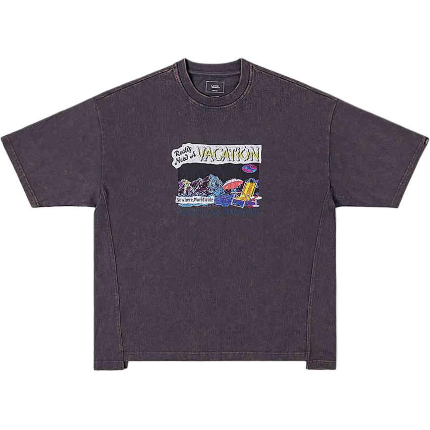 Vans Vacation Print Short Sleeve T-Shirt Dark Purple VN000NN11O7 L