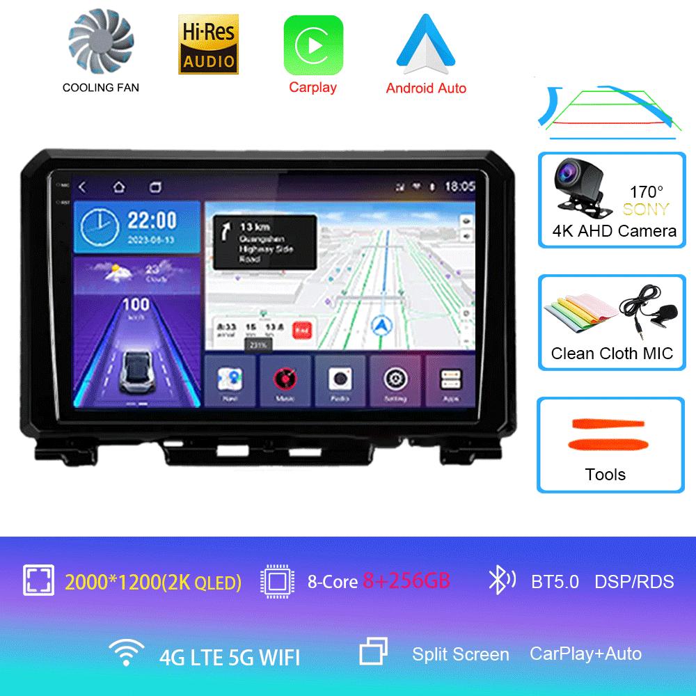 9 Inch Android 14 For Suzuki Jimny JB64 JB74 2018 - 2020 Multimedia Video Player Car Radio Stereo GPS Navigation Carplay